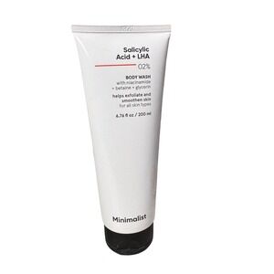 Minimalist Salicylic Acid LHA Body‎ Wash 2% 6.76 fl oz 200ml Exfoliates Smoothes
